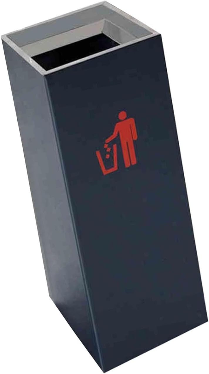 30L Standing Ashtray Cigarette Bin,Outdoor Indoor Rubbish Bin with Inner Bucket,for Entrances Offices Hotels & Public Areas(Color2,24x24x61cm)