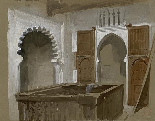 Affiche Toile Notre à Tétouan par Marià Fortuny portrait mural 60x90
