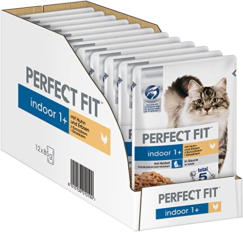 PERFECT FIT Indoor 1+ - Cibo Umido per Gatti Adulti a Partire da 1 Anno, Supporta la vitalità