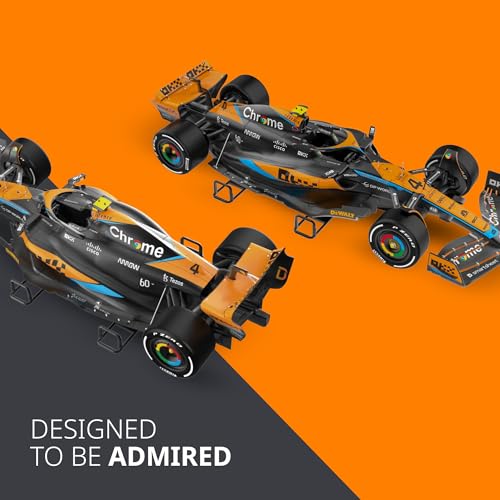 Image of LUPPA Formula 1 MCL60 Model kit - 1:18 Scale Racing F1 MCL60 Model Inspired by Lando Norris & Oscar Piastri l Building kit, Collectible diecast, 140 Pieces