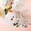 Jetec 100 Pcs Heart Shaped Mirror Tiles, Tiny Mirrors for Crafts, DIY Mosaic Small Circle Mini Mirror Tiles for Arts and Crafts Projects, Traveling, Framing, Room Home Decor(1 Inch) #4