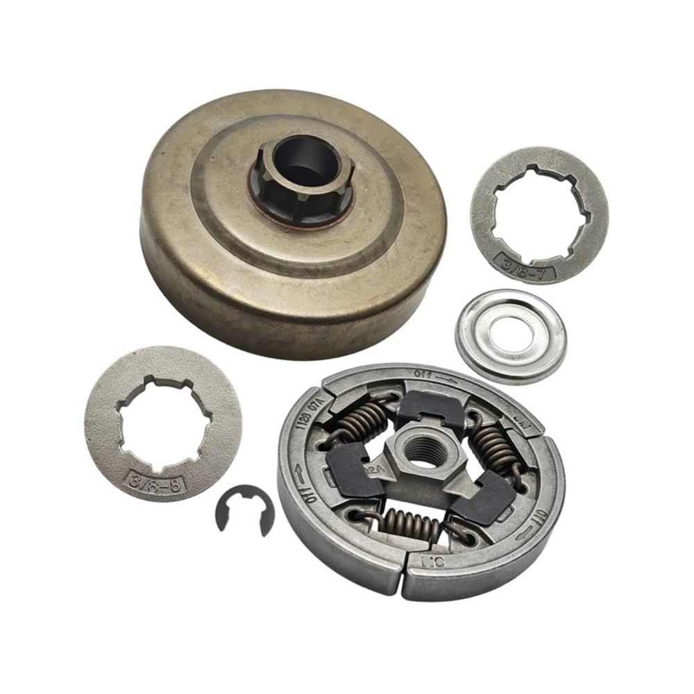 Tambor de Embrague con piñón de 7 Dientes Compatible con motosierras MS341, MS362, MS362C, MS380 y MS381 con llanta de piñón de 3/8". Reemplaza la Pieza 1128 007 1000.