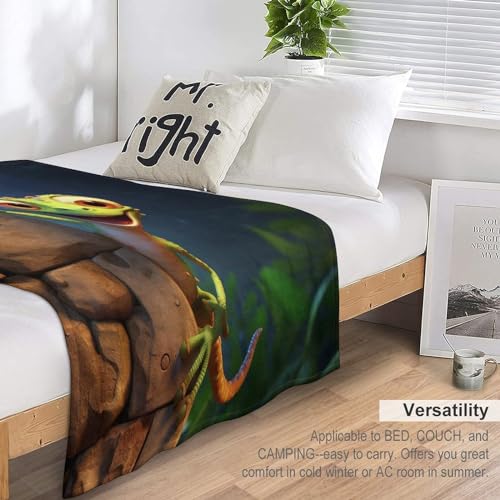 Couverture de balcon et camping caméléon en flannel douce - 7