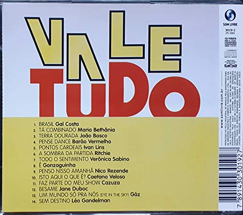 Vale Tudo - Cd Trilha Nacional Novela - 1988