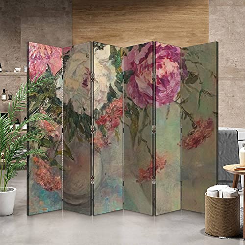Canvas-Room-Divider-Screen-Background-Drawing-Painting-Painted-with-Oil-Paints-Peonies-Flowers-Room-Separator-Folding-Screen-Privacy-Partition-Wall-Dividers-6-Panels-Multicolor-6 Canvas Room Divider Screen Background Drawing Painting Painted with Oil Paints Peonies Flowers Room Separator Folding Screen Privacy Partition Wall Dividers 6 Panels Multicolor 6