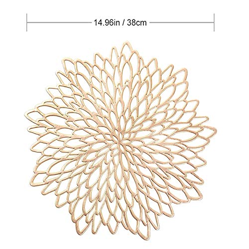 Spldsun 4 Pezzi Tovaglietta per Fiori Rotonda in