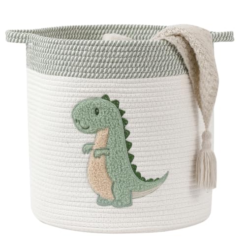 Image of Baby Hamper Large Toy Storage Basket for Toddlers Boys, Dinosaur Room Decor
