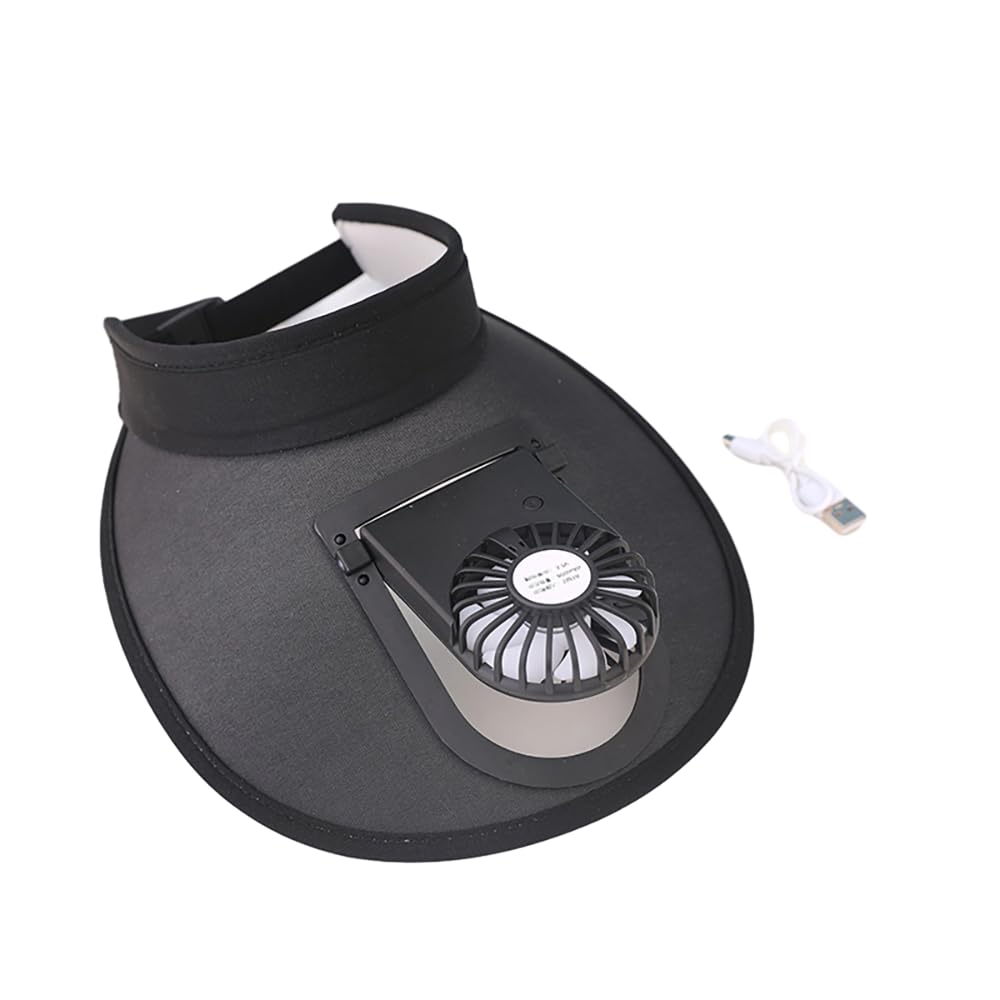 Sweet seven Stay cool and protected with our Sun Visor Hat featuring a built-in fan! Enjoy 3-gear wind speed options and ample sun coverage.