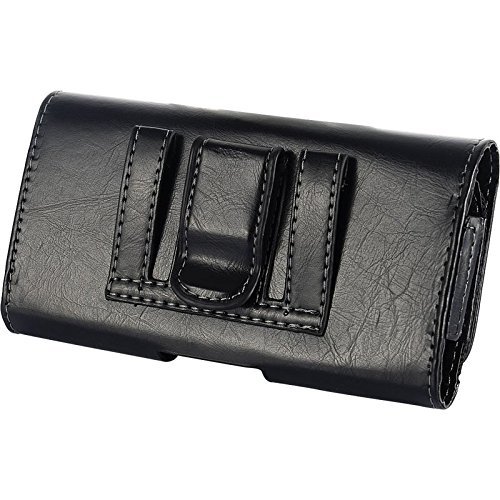 Aiscell Wallet Pouch For Q70, K22, K22+, Stylo 5, 5V, 5+,G8X Thinq,Stylo 4 Plus, Stylo 4,V40 Thinq, Black Leather Sleeve Case Belt Loop Holster Fits Phone With Hybrid Protective Cover On 17 #TOP4