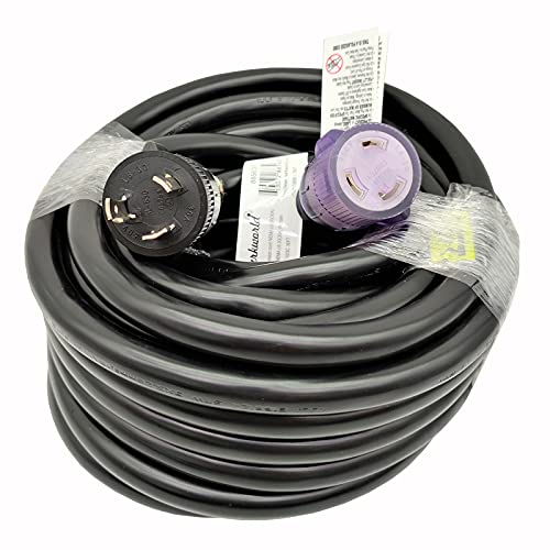 Best Cyber Monday 🔥 Parkworld NEMA L6-30 Extension Cord, Locking 3-Prong, 30 AMP, 250 Volts, 7500 Watts (36FT)