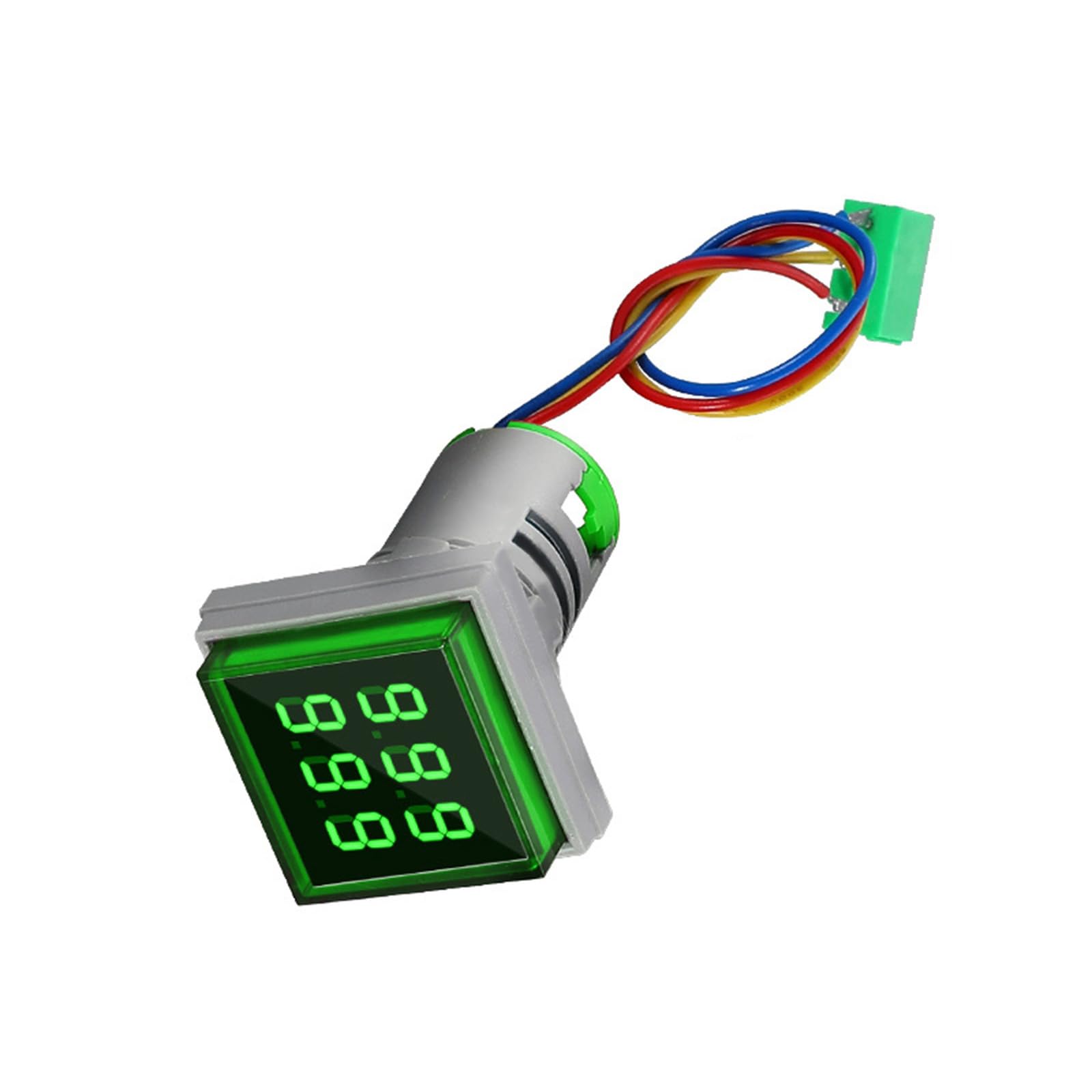 Square Counter Meter Digital Display Counter With Ventilation Hole 6 Digit 0-999999 AC220V 22mm Hole Mount Count Meter