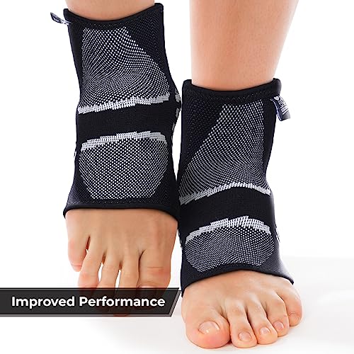 Image of Ankle Compression Sleeve - Ankle Support for Women & Men | Compression Sleeve for Achilles Tendon Support, Ankle Stability, Running, Training, Fitness & Daily Wear