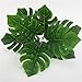 Amesii - Planta artificial con hojas de gran simulación, Monstera, color verde,...