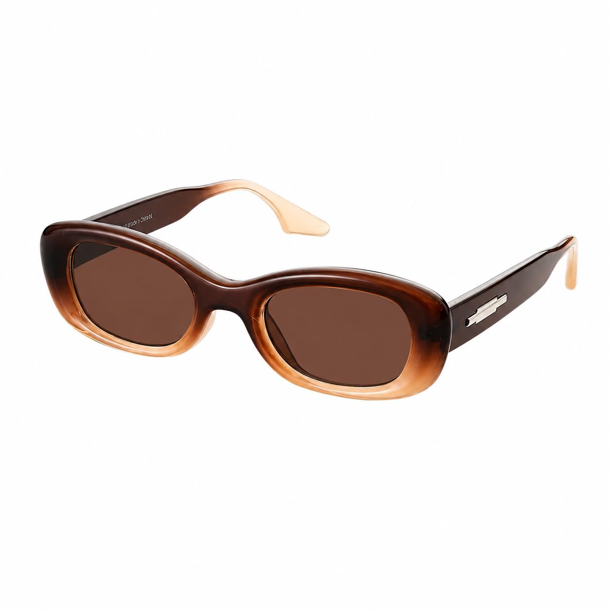Trendy Retro Oval Sunglasses for Men & Women | Black Polycarbonate Frame | UV400 Protection | Classic Sun Glasses | Cooling Glass | Retro Shades-image-42