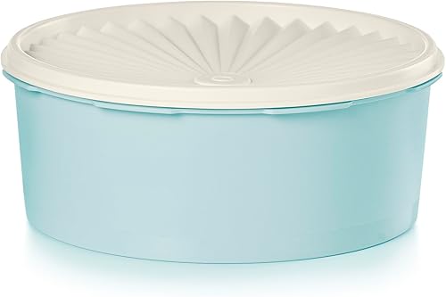 Tupperware Heritage Collection - Recipiente para galletas de 7.6 tazas, color azul vintage, apto para lavavajillas y sin BPA (1.8 L)
