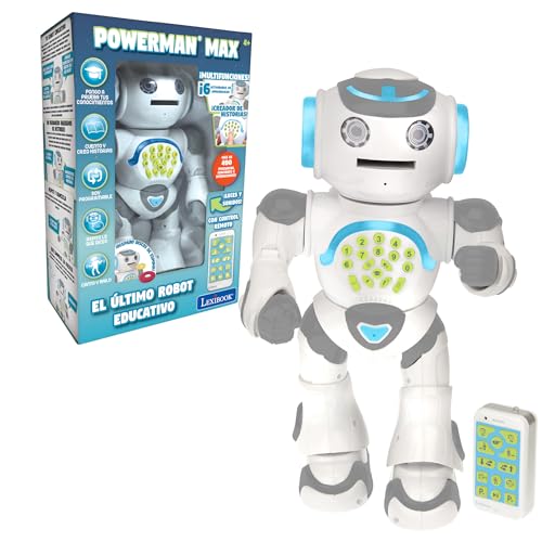 LEXIBOOK, Powerman MAX, Robot de Juguete Parlante, Multicolor, Español, ROB80ES