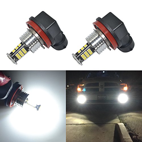 Alla Lighting 2000 Lumens H16 H8 H11 LED Bulbs High Power 3020 30-SMD