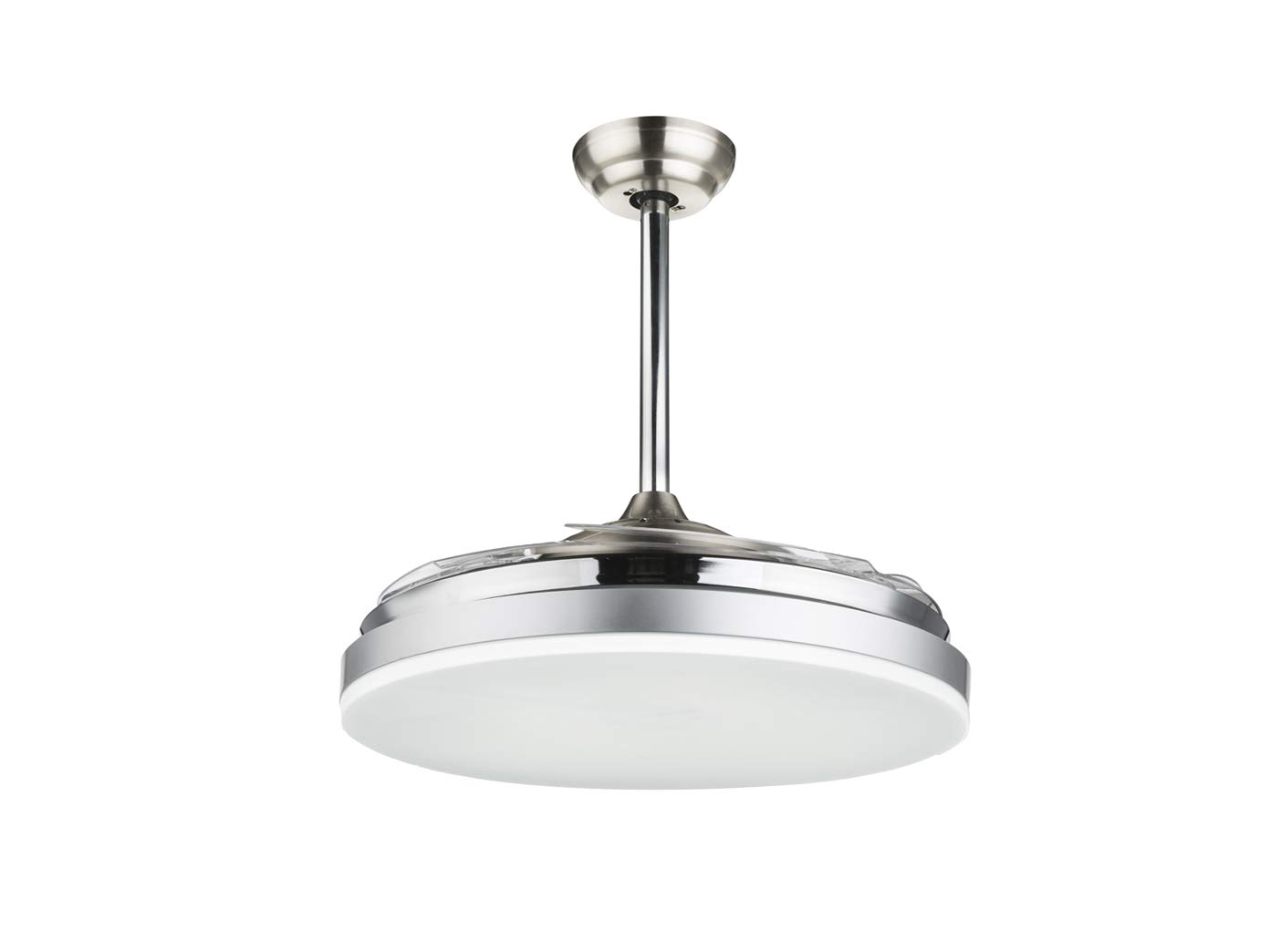 Wentylator sufitowy 70 W LED Lampa oświetleniowa pilot zdalnego sterowania błotnik składany wentylator Globo 0350