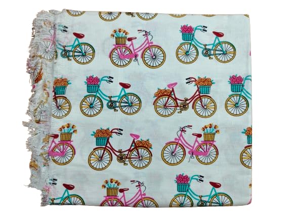 Shawl/Summer Blanket/White/Kids (Bicycle)-picture-41
