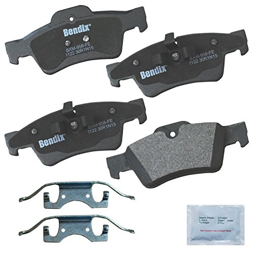 Image of Bendix Priority1 CFM1122 Semi-Metallic Rear Brake Pads for Select Models Mercedes-Benz G55 AMG, G63 G65 GL320, GL350, GL450, GL500, GL550, ML320, ML350, ML450, ML500, ML550, R320, R350, R500