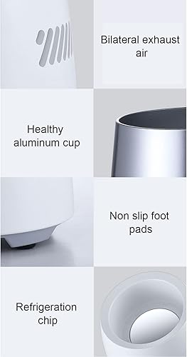 Miniatura 6 de Enfriador eléctrico de 11.8 fl oz para bebidas, portátil, mini taza de enfriamiento, enfriador de bebidas eléctrico de verano, enfriador de bebidas