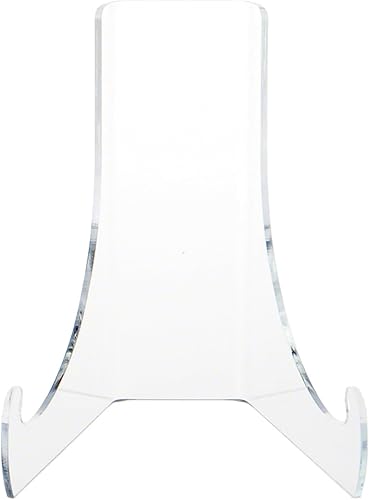 Miniatura 10 de Plymor Caballete de acrílico transparente con repisas de soporte profundo, 4.5 pulgadas de alto x 3.75 pulgadas de ancho x 4 pulgadas de profundidad