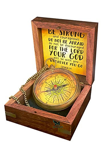M.A & SONS Antique Locket Compass personalizado con grabado miniatura 4