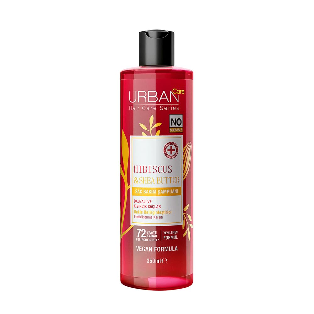 Urban Care Hibiscus & Shea Butter Bukle Belirginleştirici Saç Bakım Şampuanı, 350 Mililitre, Vegan