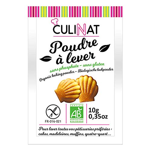 Culinat - Poudre À Lever Sans Phosphate Sans Gluten 8X10G - Vendu par unité