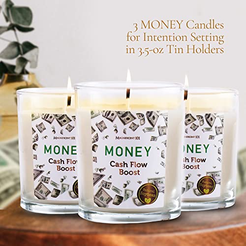 Magnificent 101 Money Cash Flow Boost Set Of 3 Candles #TOP2