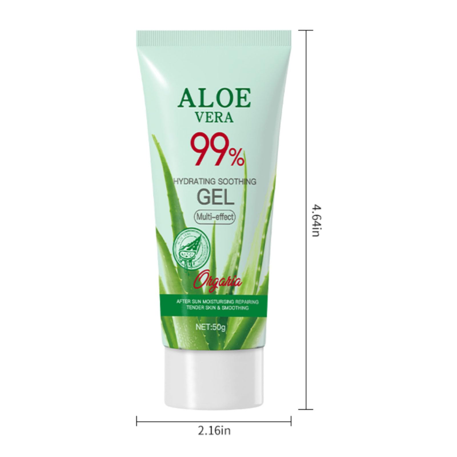 2 szt. Żel Aloe Vera 99% czystego aloesu nawilżający do twarzy i ciała, naturalny nawilżający zapach i odżywianie, nawilżacz po opalaniu