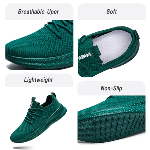 Image of Men Non-Slip Work Shoes Tennis Gym Sneakers Breathable Slip Resistant Lightweight and Comfortable for All-Day Wear Sports and Walking