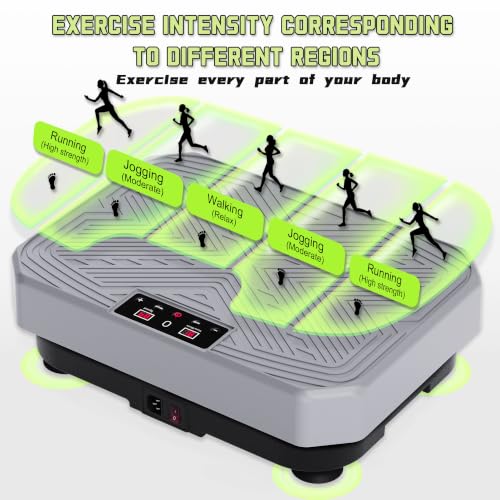 Image of Homesy Vibration Plate Exercise Machine, Vibrating Plate for Lymphatic Drainage, Full Body Shake Platform Board for Home Fitness and Fat Burning, Sport Gym Equipment for Women Men