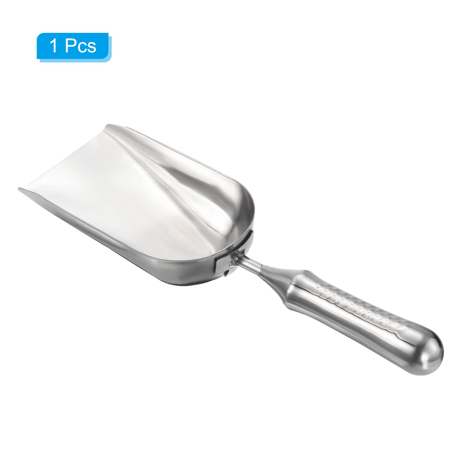 PATIKIL 13.5" Giardino Cazzuola, Mano Pala Cazzuola Giardino Attrezzo Inossidabile Acciaio Quadrato Vanga Pala per Scavare Trapianto, Argento Tono