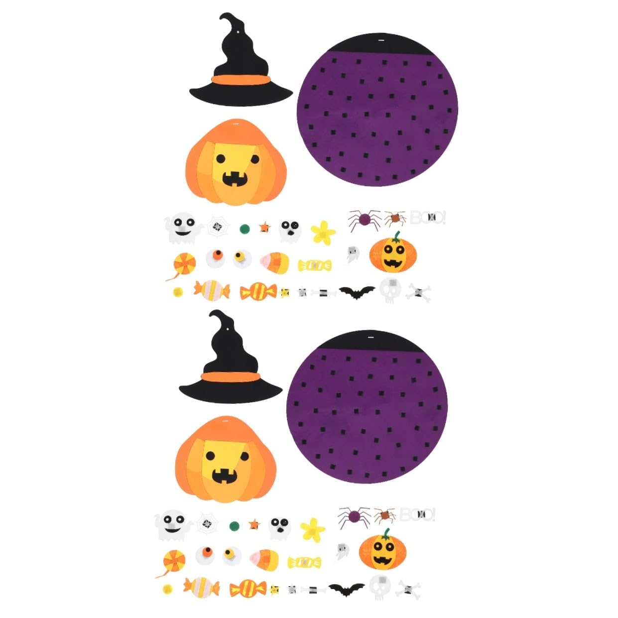 2pezzi Addobbo Di Halloween Feltro Con Ciondolo Forma Di Decorazione Adatta Per Feste e Interni Atmosfera Festiva Duratura e Unica Per La Tua Casa