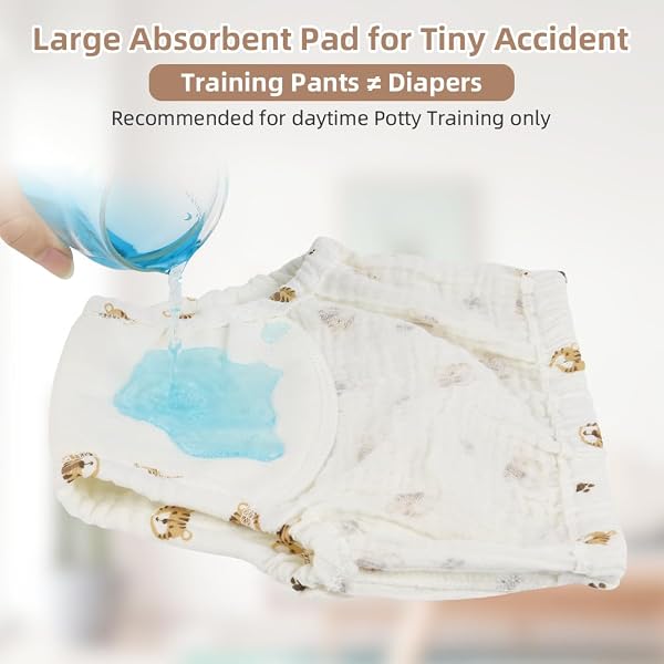 Aolso Cotone Mutandine di Apprendimento per Bambino,10PCS Pantaloni da Vasino,Pannolini Lavabili Riutilizzabile Copripannolino Neonato,Pannolini-A-110 - 5