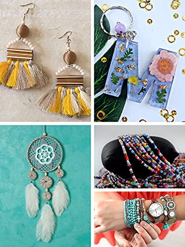 Image of Mandala Crafts Metal Bead Caps for Jewelry Making Bulk Assorted Pack - Bead End Caps for Jewelry Making - Cap Beads for Bracelet Necklace Earrings 375 PCs 9X5mm 5 Colors
