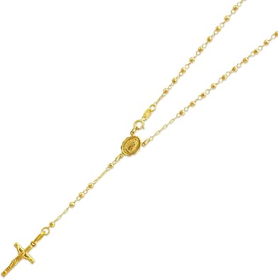 14k gold rosary chain Clearance