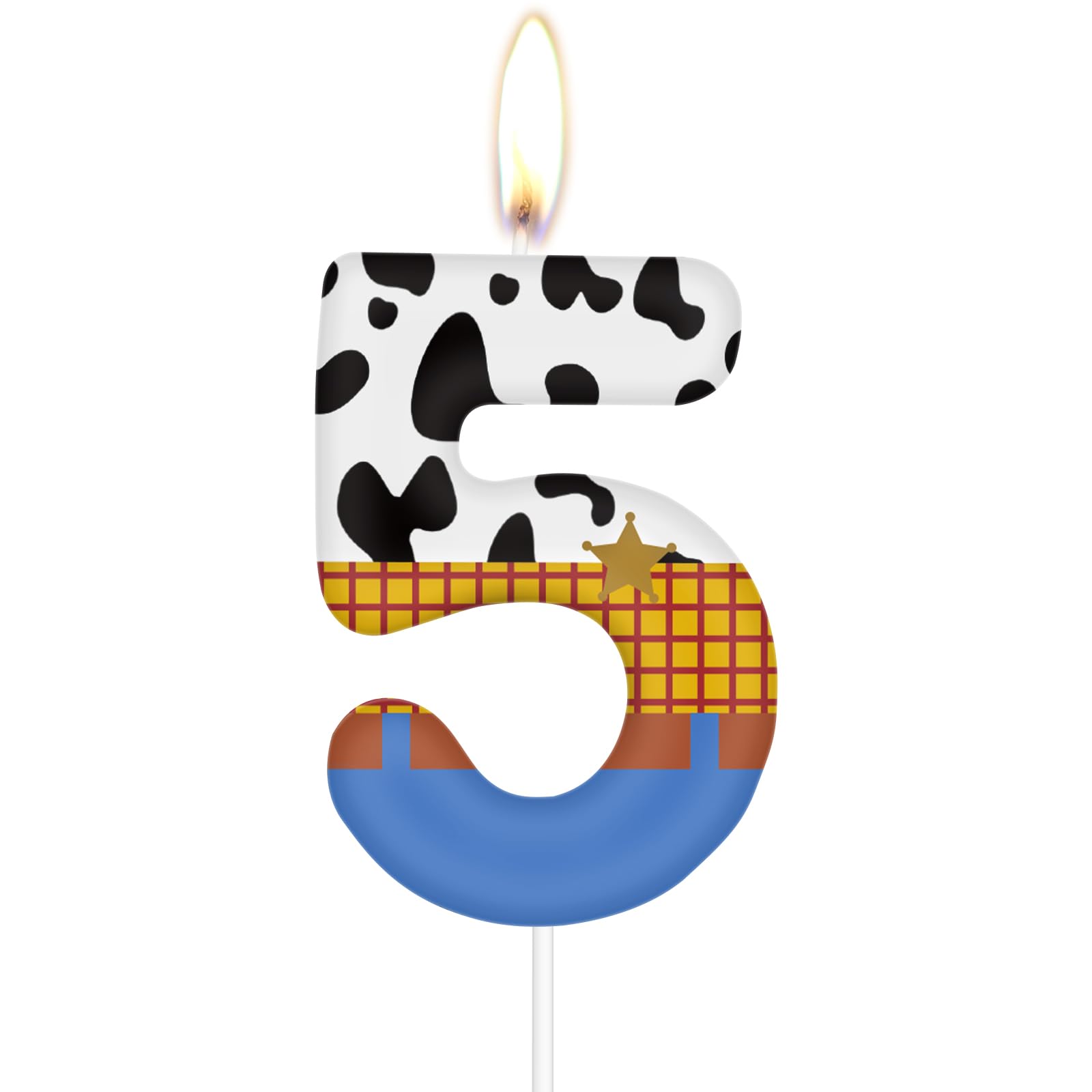 Bougie D'Anniversaire Sur Le Thème Du Hérisson Bleu, Bougie Numérotée « Joyeux Anniversaire » Bougie De Décoration De Gâteau De Dessin Animé Bougie Imprimée Avec Anneau Bleu Et Or (Numéro 8