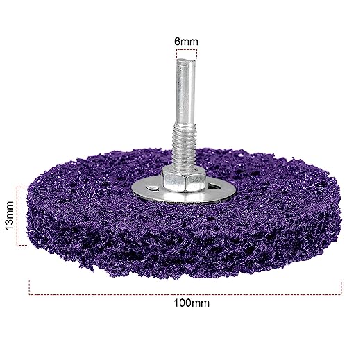 Tendak 5 Stück CSD Scheibe 100mm CBS Schleifscheibe Set, Grobreinigungsscheibe CBS Reinigungsscheibe für Winkelschleifer von Farbe, Oxidation Reinigen