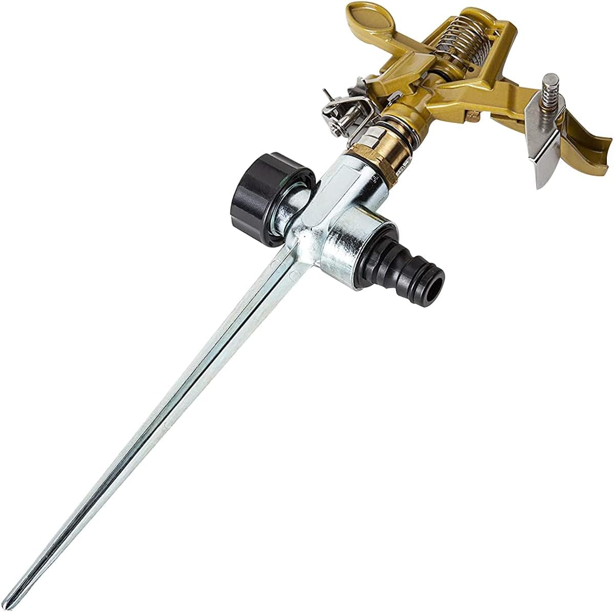 Garden Sprinkler, Sprinklers For Lawns,360 Degree Heavy Duty Impact Lawn Sprinkler Irrigation Sprayer, 1/2" Male Thread, 300mm Spike for Garden Irrigation & Lawn Watering