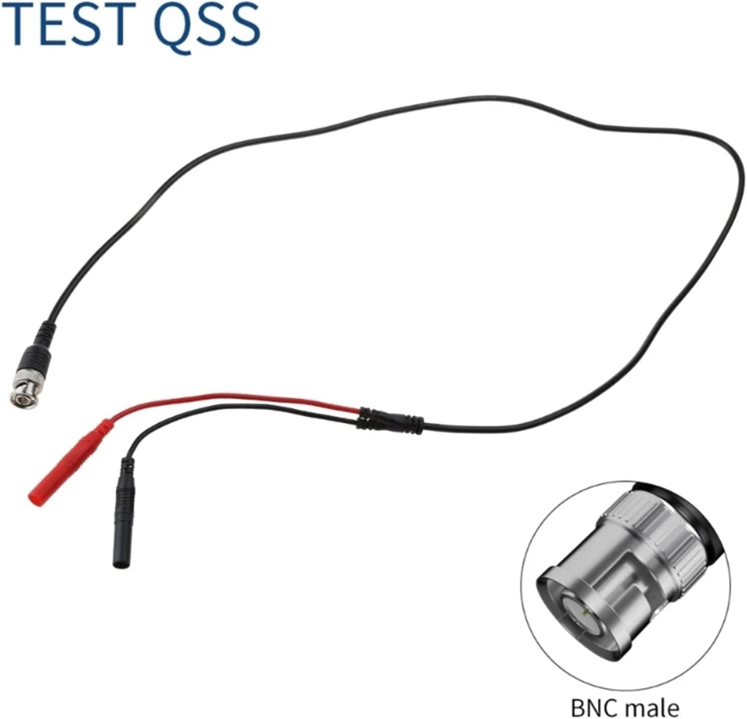 150V BNC Male to 4mm Safety Male Banana Plug Test Oscilloscope Probes Cable