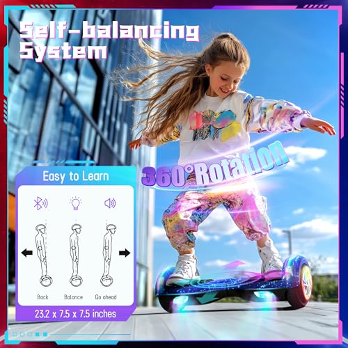 Image of SISIGAD Scooter, 6.5 inch Flash Wheels & Corlorful LED Lights, All for Girls Boys Kids Ages 6+