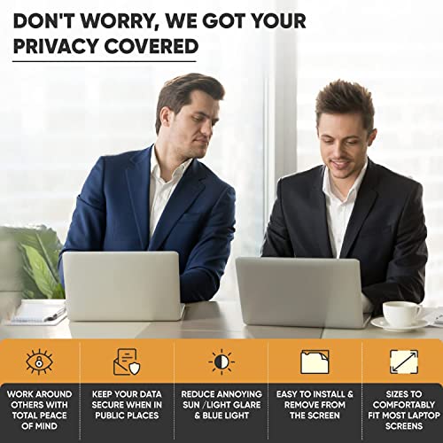 Image of Pxin BrioPix - 12.5 Inch Laptop Privacy Screen | Anti Glare | Eye Protection | Blue Light Rejection - Privacy Filter for 12.5 Inch