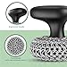 Purgreat Cast Iron Scrubber | Dish Scrub Brush | 316 Cleaner Chainmail Scrubber for Cast Iron Pan Skillet Cleaner - Dish Scouring Pad Dishwasher Safe Cleaning Kit, Black 02
