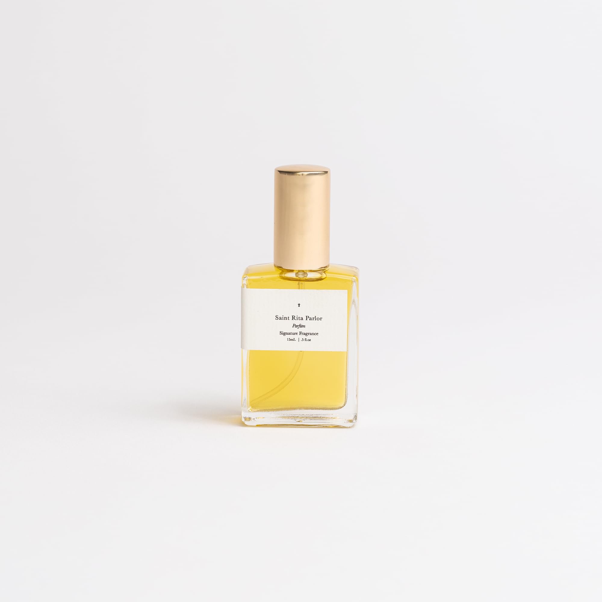 Saint Rita Parlor Signature Parfum - Luxury Unisex Fragrance, Organic Ingredients, Notes of Rose, Whiskey & Tobacco, Handcrafted in California - 15mL