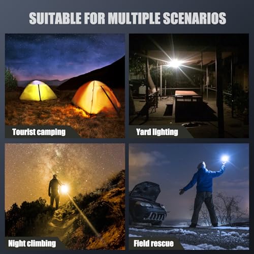 138 LED Camping Lantern, Video Light, 2500K-9000K, Rechargeable 5400mAh, 180° Adjustable, Hangable, Magnet, Tripod Mountable, CRI 95+, Pocket Lanterns for Power Outages, Camping Essentials - image 5