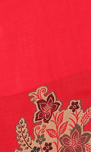 Image of KRITI Paisley Design Woollen Beige Color Shawl For Women
