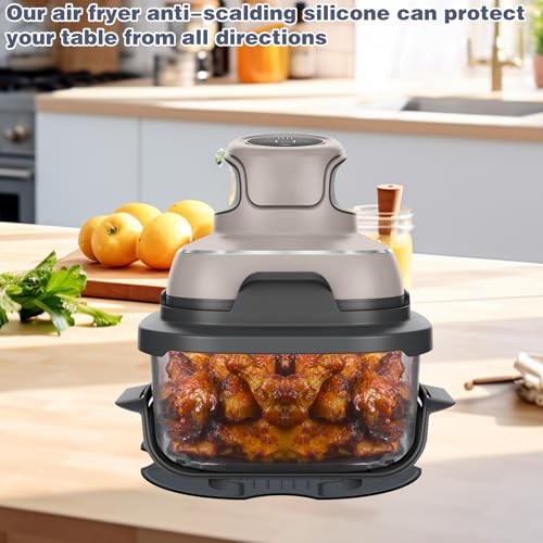 Square Air Fryer Anti-Scalding Silicone Kitchen Tools, Air Fryer Accessories Kitchen Supplies, Cookware Silicone Supplies Cooking System Holder Insulation Pad - Image 7