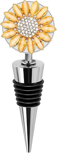 Soleebee 1 paquete de tapones decorativos para vino, delicados tapones de vino con diamantes con motivos de animales y plantas, tapones